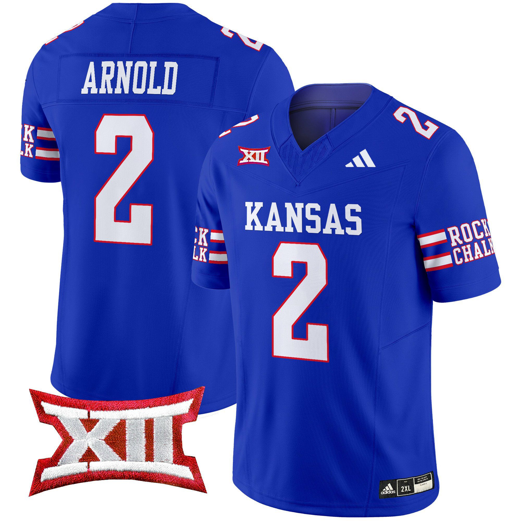 Men Kansas Jayhawks #2 Arnold Blue 2024 Vapor Limited NCAA Jersey->indianapolis colts->NFL Jersey